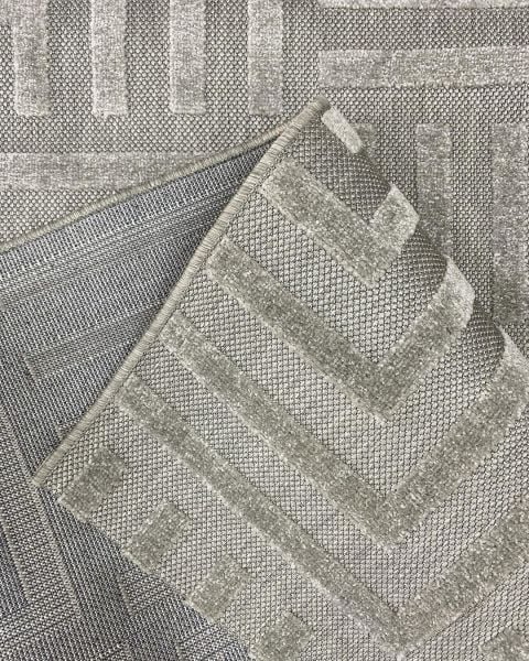 Ahsen Serisi Hav Toz Vermeyen Antialerjik Gri Renk Halı MH-03