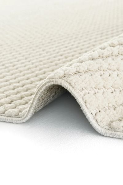 Mabel Serisi Bej Kaymaz Tabanlı Antibakteriyel Makine Halısı L-5444