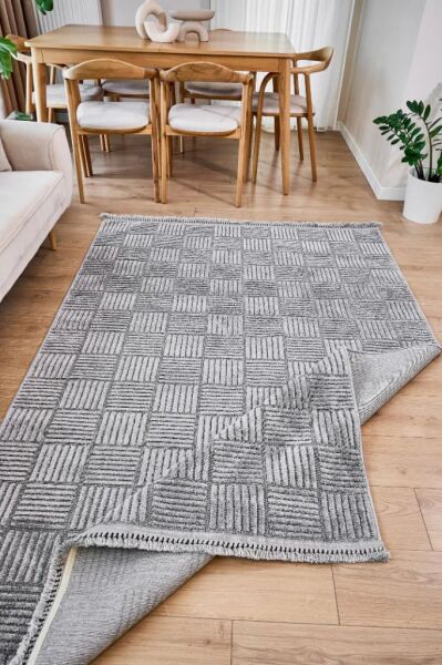 Alessa Serisi Gri Renk Dokuma Halı AP-6824