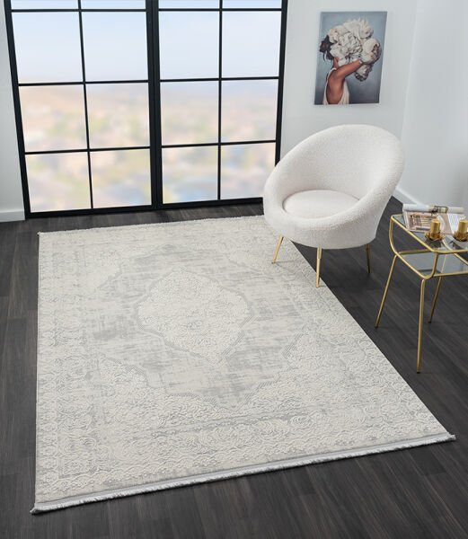 Vista Serisi Tozumaz Antialerjik Gri Renk Makine Halısı VS002G