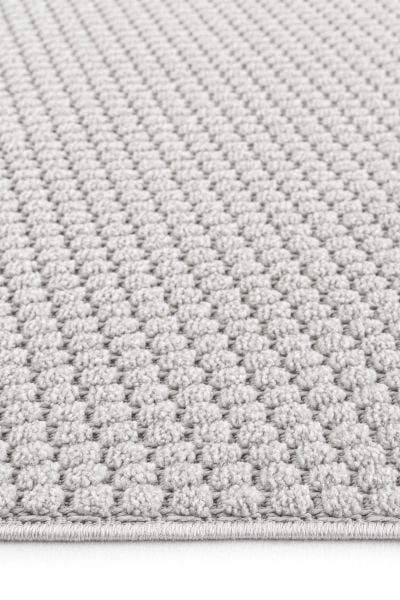 Mabel Serisi Gri Kaymaz Tabanlı Antibakteriyel Makine Halısı L-5445