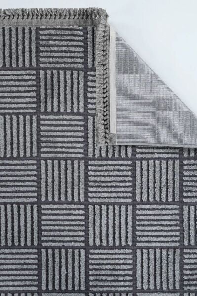 Alessa Serisi Antrasit Renk Dokuma Halı AP-6825