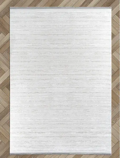 Calme Serisi Bej Renk Yıkanabilir Kaymaz Dokuma Halı T-Hy06