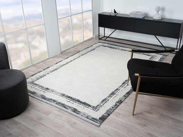 Vista Serisi Tozumaz Antialerjik Gri Renk Makine Halısı VS004G