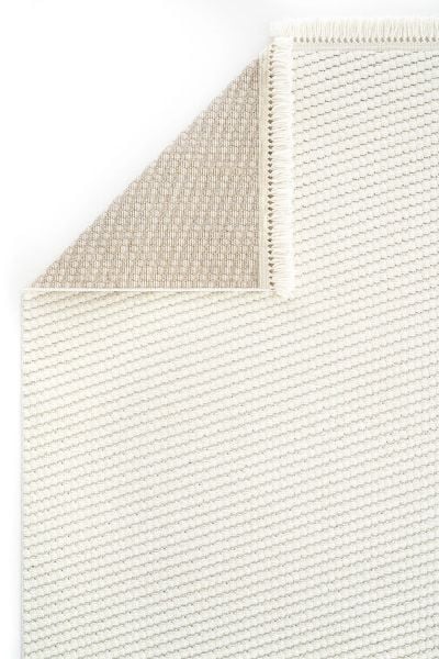 Mabel Serisi Krem Kaymaz Tabanlı Antibakteriyel Makine Halısı L-5446