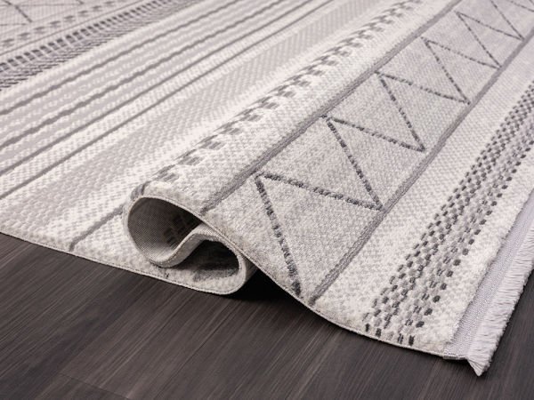 Vista Serisi Tozumaz Antialerjik Gri Renk Makine Halısı VS005G