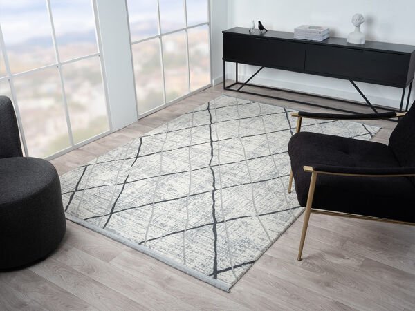 Vista Serisi Tozumaz Antialerjik Gri Renk Makine Halısı VS006G