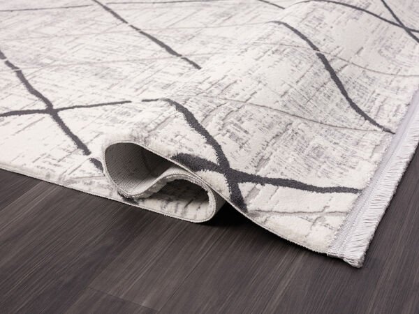 Vista Serisi Tozumaz Antialerjik Gri Renk Makine Halısı VS006G