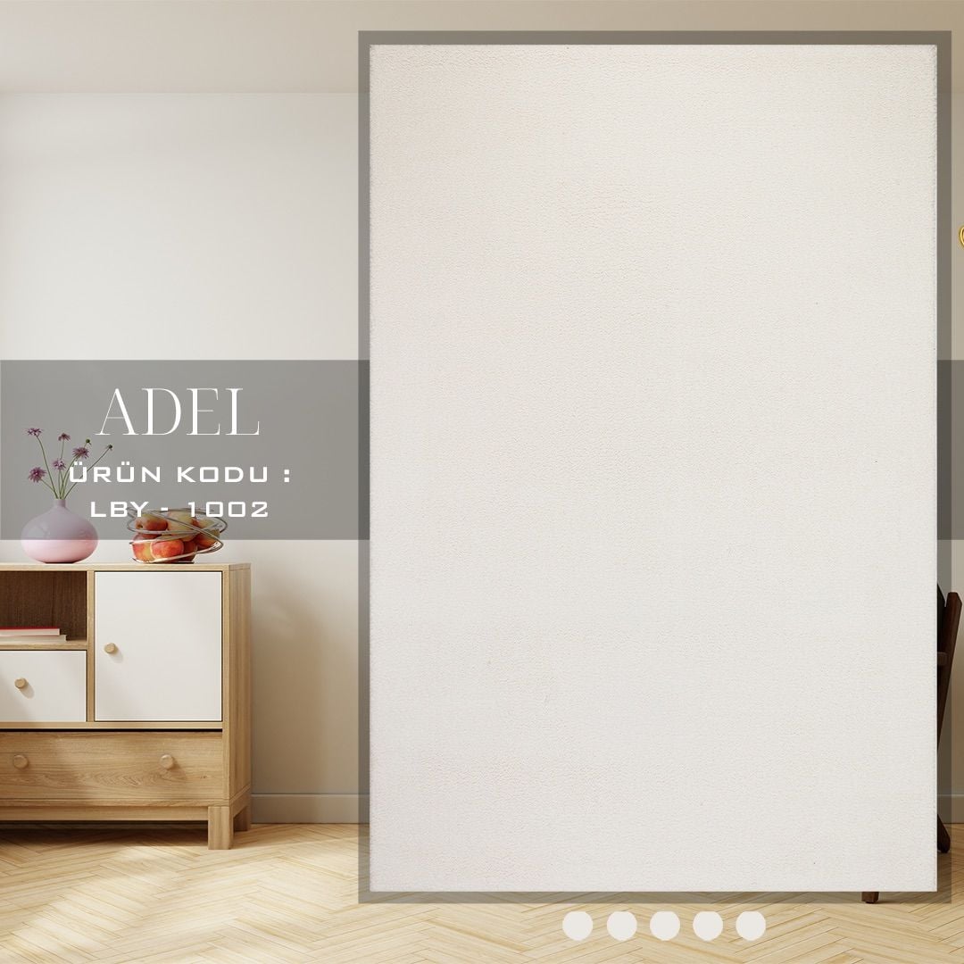 Adel Serisi Shaggy Modern Krem Renk Dokuma Halı LBY-1002