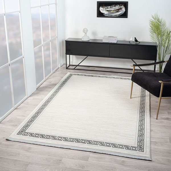 Vista Serisi Tozumaz Antialerjik Gri Renk Makine Halısı VS007G