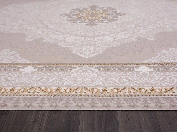 Vista Serisi Tozumaz Antialerjik Bej Gold Renk Makine Halısı VS012A