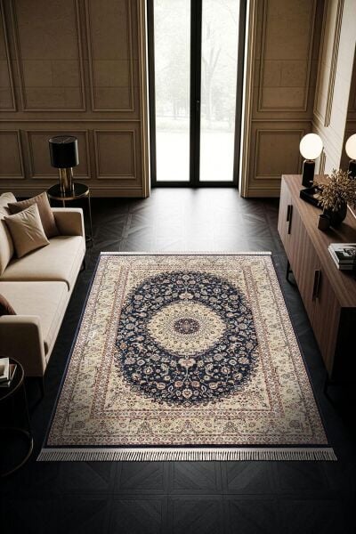 Palace Serisi Klasik Desen Yüksek Kalite Makine Halısı PL001M