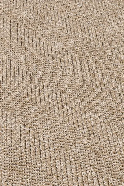 Sisal Serisi K.Bej Krem Kaymaz Tabanlı Yıkanabilir Dokuma Halı EM-E903