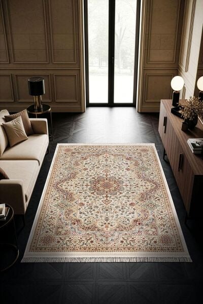 Palace Serisi Klasik Desen Yüksek Kalite Makine Halısı PL004B