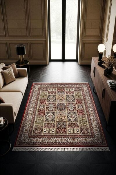 Palace Serisi Klasik Desen Yüksek Kalite Makine Halısı PL005R