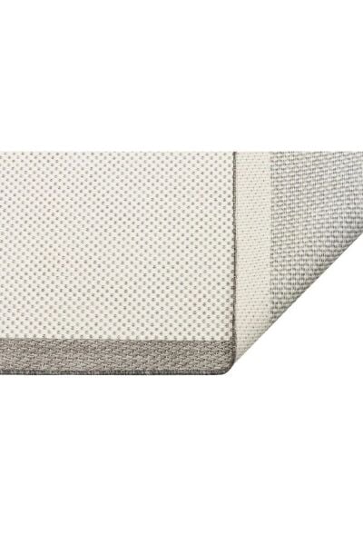 Sisal Serisi Krem Gri Kaymaz Tabanlı Yıkanabilir Dokuma Halı TU-EN06