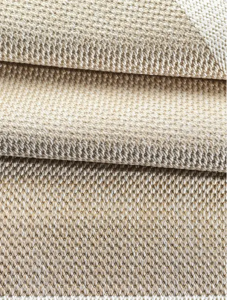 Sisal Serisi Bej Krem Kaymaz Tabanlı Yıkanabilir Dokuma Halı TU-EN10