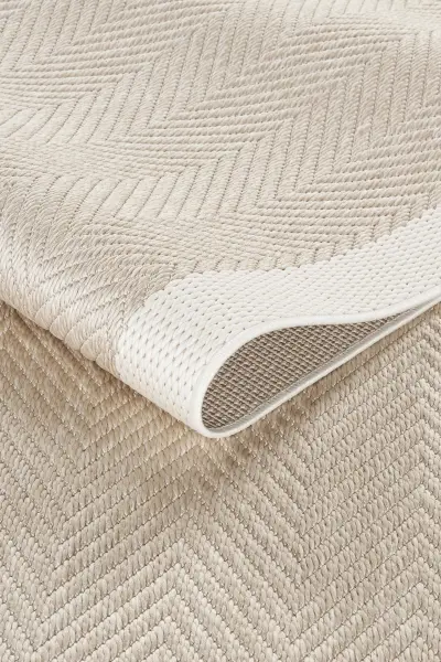 Sisal Serisi Bej Krem Kaymaz Tabanlı Yıkanabilir Dokuma Halı TU-EN02