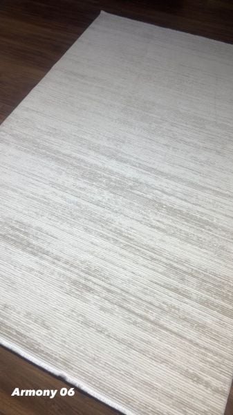 Armony Serisi Akrilik Dokuma Bej Krem Makine Halısı AR006A