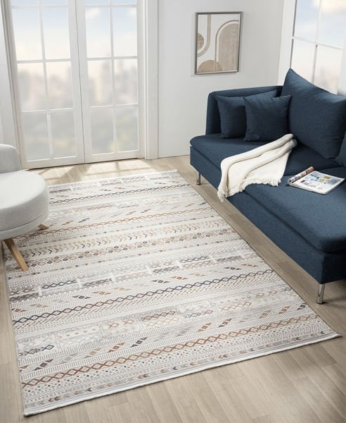 Armony Serisi Akrilik Dokuma Renkli Makine Halısı AR005A