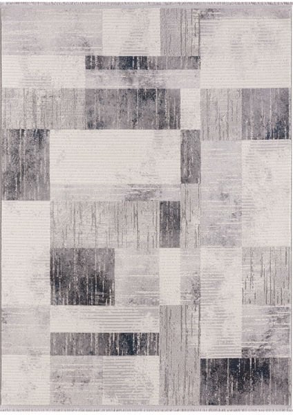 Loya Serisi Gri Renk Tozumaz Antialerjik Makine Halısı LY005G