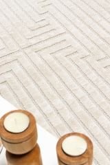 Maison Serisi Krem İskandinav Desenli Modern Halı C-1005