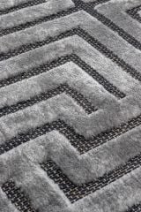 Maison Serisi Gri İskandinav Desenli Modern Halı C-1006