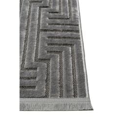 Maison Serisi Gri İskandinav Desenli Modern Halı C-1006