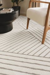 Terra Serisi Krem Peluş Dokulu Makine Halısı C-1008