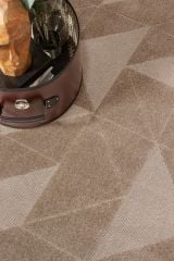 Terra Serisi Bej Renk Dokuma Makine Halısı C-1011