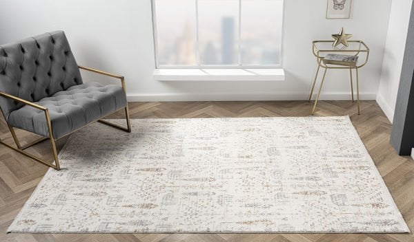 Armony Serisi Akrilik Dokuma Gri Makine Halısı AR012A