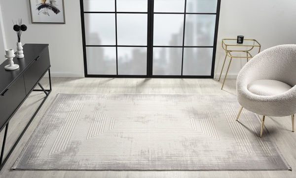 Armony Serisi Akrilik Dokuma Gri Makine Halısı AR002A