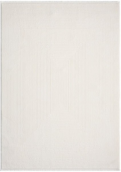 Armony Serisi Akrilik Dokuma Krem Makine Halısı AR007A