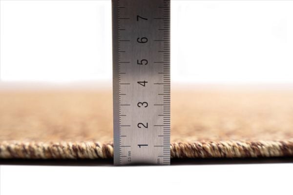 Craft Serisi Kahve Balık Sırtı Desen Hasır Dokulu Dokuma Halı S-0456