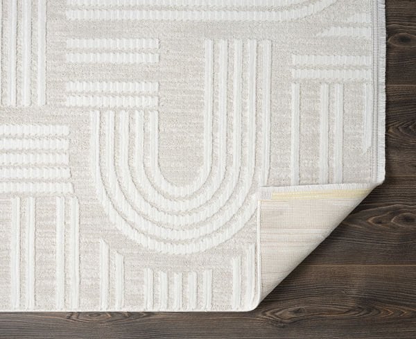 Tablo Serisi Krem Gri Tozumaz Antialerjik Makine Halısı TL005A