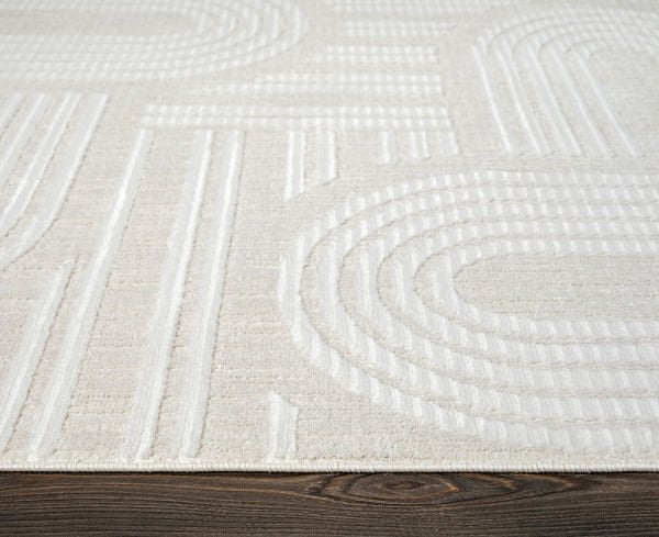 Tablo Serisi Krem Gri Tozumaz Antialerjik Makine Halısı TL005A