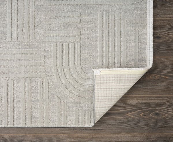 Tablo Serisi Gri Tozumaz Antialerjik Makine Halısı TL007A