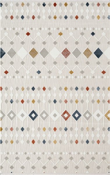 Tablo Serisi Renkli Tozumaz Antialerjik Makine Halısı TL001A