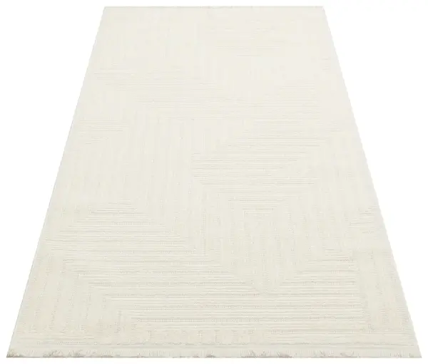 Peru Serisi Krem Renk Yumuşak Dokuma Halı T-LP07