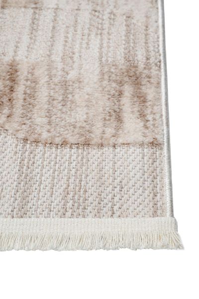 Globe Serisi Geometrik Vizon Dokuma Makine Halısı C-7001