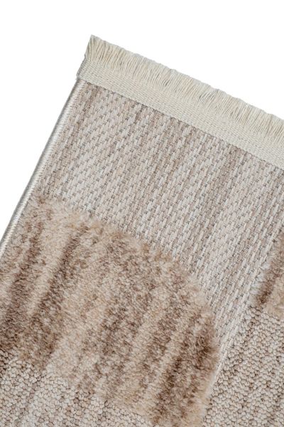 Globe Serisi Geometrik Vizon Dokuma Makine Halısı C-7001