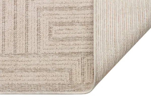 Peru Serisi Bej Renk Yumuşak Dokuma Halı T-LP06