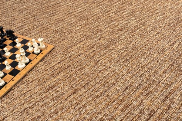 Craft Serisi Kahve Hasır Dokulu Dokuma Halı S-0451