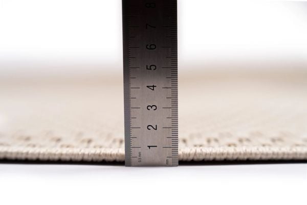 Craft Serisi Krem Hasır Dokulu Dokuma Halı S-0452