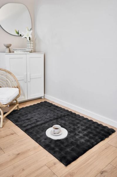 Molecule Serisi Antrasit Yıkanabilir Dokuma Tabanlı Yumuşak Halı AP-9206