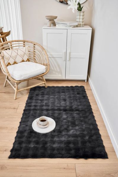 Molecule Serisi Antrasit Yıkanabilir Dokuma Tabanlı Yumuşak Halı AP-9206