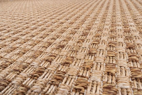 Craft Serisi Açık Kahve Hasır Dokulu Dokuma Halı S-0453