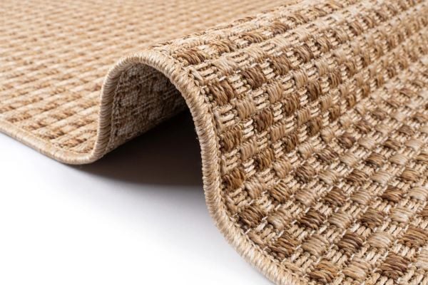 Craft Serisi Açık Kahve Hasır Dokulu Dokuma Halı S-0453