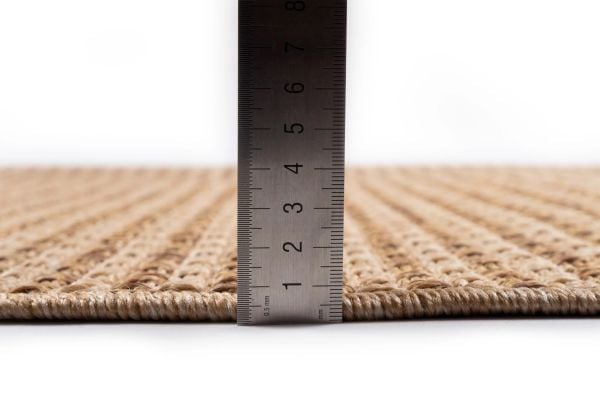 Craft Serisi Açık Kahve Hasır Dokulu Dokuma Halı S-0453