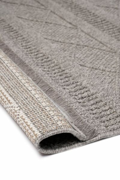 Amore Serisi Bukle Dokuma Gri Renk Halı C-6442